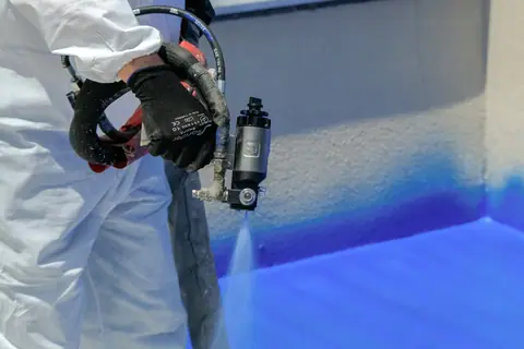 Foam around old framing